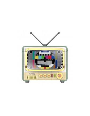 Maqueta retro tv set construccion joyside series 26 cm