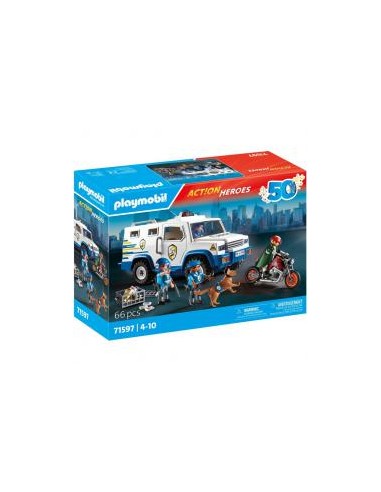 Playmobil transporte dinero policia