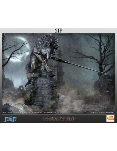 Dark Souls The Great Grey Wolf Sif Resin Statue Rerun