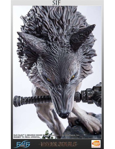 Dark Souls The Great Grey Wolf Sif Resin Statue Rerun