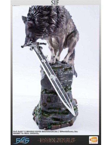 Dark Souls The Great Grey Wolf Sif Resin Statue Rerun