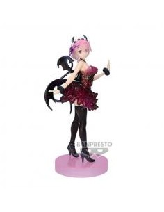 Figura banpresto re: zero starting life in another world espresto clear & drssey ram special color ver. 22cm