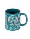 Taza karactermania disney stitch flores azules