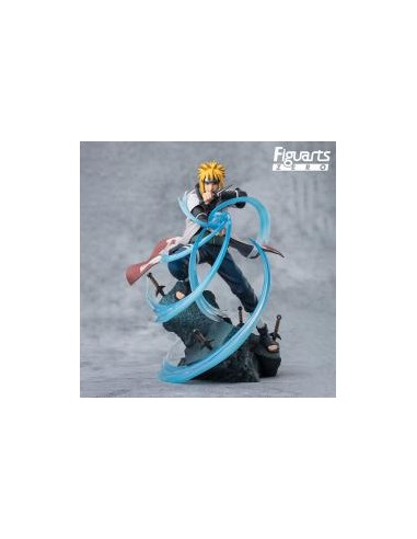 Figura tamshii nations naruto shippuden figuarts zero minato namikaze - rasengan -  super fierce battle fig. 20 cm