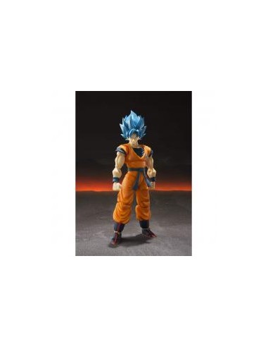 Figura tamashii nations figuarts sh dragon ball super super saiyan god super saiyan gogeta re - issue