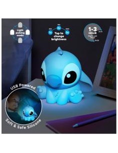 Lámpara de silicona 3d paladone disney stitch