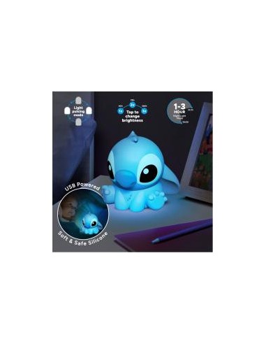 Lámpara de silicona 3d paladone disney stitch