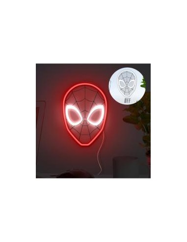 Lámpara de pared paladone spiderman luz led neon