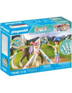 Playmobil set caballo para colorear