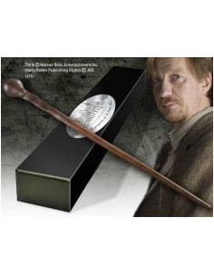 Replica the noble collection harry potter varita de profesor remus lupin varita con caja y placa de identificacion