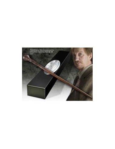 Replica the noble collection harry potter varita de profesor remus lupin varita con caja y placa de identificacion