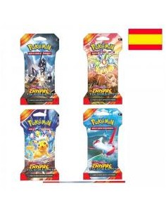 Juego de cartas pokemon tcg sv08 sleeved booster box español