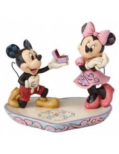 Figura enesco disney tradiciones mickey & minnie pedida de mano