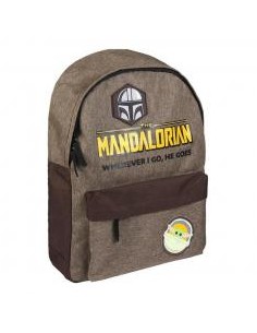 Mochila casual cerdá star wars the mandalorian wherever i go he goes