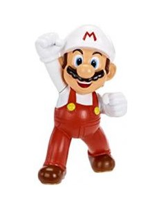 Figura nintendo w1 mario flor de fuego 2.5pulgadas edición limitada