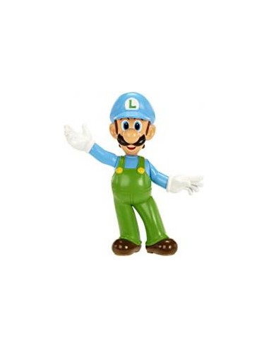 Figura nintendo w1 luigi de hielo 2.5pulgadas edición limitada