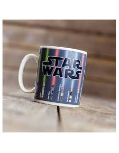 Taza térmica star wars espadas láser