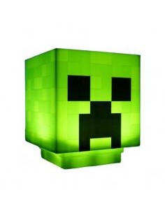 Lampara paladone minecraft creeper verde