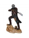 Figura diamond collection star wars the mandalorian el mandaloriano resina 1 - 7 escala premier collection limitada 3000 unidade