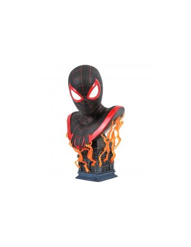 Figura diamond collection marvel gamerverse miles morales busto legends collection 1 - 2 escala