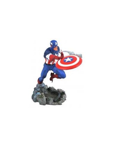 Figura diamond collection marvel avengers vs. capitan america figura 25 cm diorama pvc marvel comic gallery