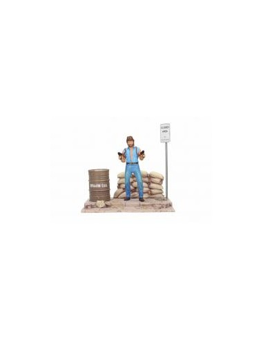 Figura sd toys cine invasion usa matt hunter set de lujo con diorama figura tough guy mgm chuck norris