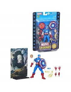 Figura hasbro capitan america 15 cm 20 aniversario serie 1 marvel legends f34395l0