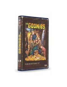 Set papeleria vhs (libreta - chapas y boligrafo) the goonies