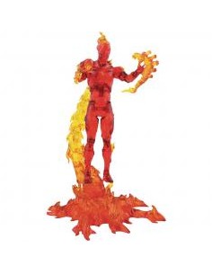 Figura diamond select toys marvel los 4 fantasticos antorcha humana