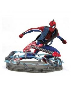 Figura diamond select toys marvel gallery spider - punk diorama