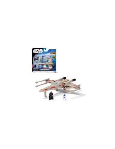 Figura jazwares star wars nave x - wing batalla y figura