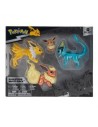 Figura jazwares pokemon multievolution eevee pack 4