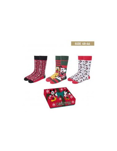 Pack calcetines 3 piezas cerdá disney mickey