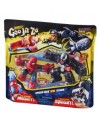 Pack de 2 figuras bandai goo jit zu marvel héroes spiderman vs venom