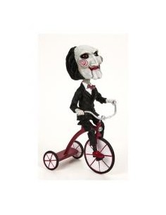 Figura neca saw head knocker puppet on tricyclesue)