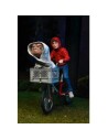 Figura neca  e.t. el extraterre elliott y e.t. en bicicleta 40 aniversario 13 cm