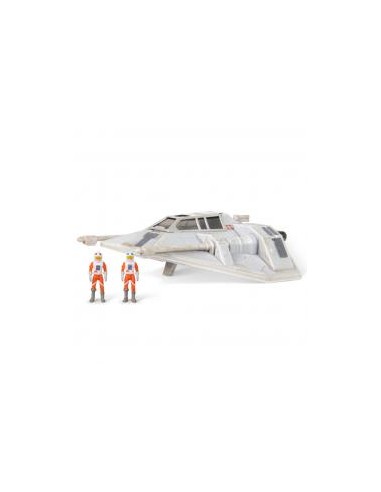 Figura jazwares star wars nave deluxe snowspeeder con figura