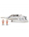 Figura jazwares star wars nave deluxe snowspeeder con figura