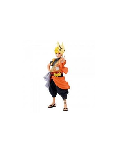 Figura banpresto naruto shippuden animation 20th anniversary naruto uzumaki 16cm