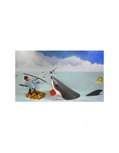 Figura accion neca toony terros quint & tiburon pack 2 figuras jaws