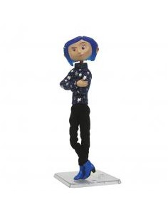 Figura neca coraline con jersey de estrellas