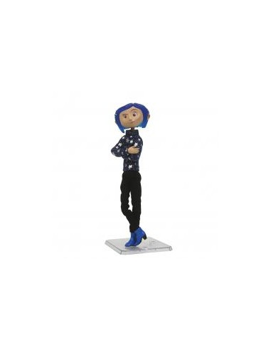 Figura neca coraline con jersey de estrellas