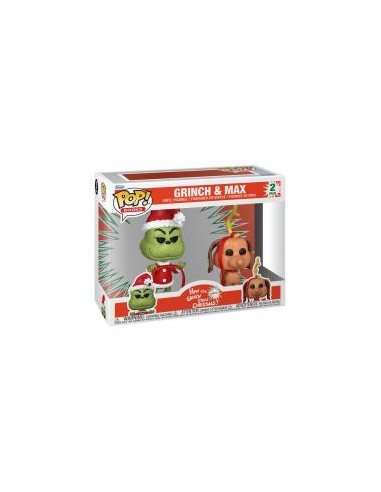 Pack de 2 figuras funko pop books htgsc -  grinch & max