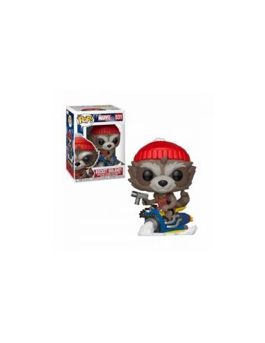 Funko pop marvel guardianes de la galaxia rocket version navideña 43334