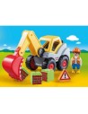 Playmobil 1.2.3 pala excavadora