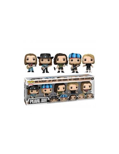 Funko pop estrellas del rock pearl jam pack 5 mike mccready jeff ament eddie vedder matt cameron stone gossard 60042