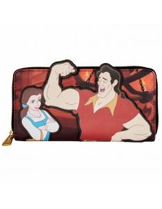 Cartera con cremallera loungefly disney villains scene gaston