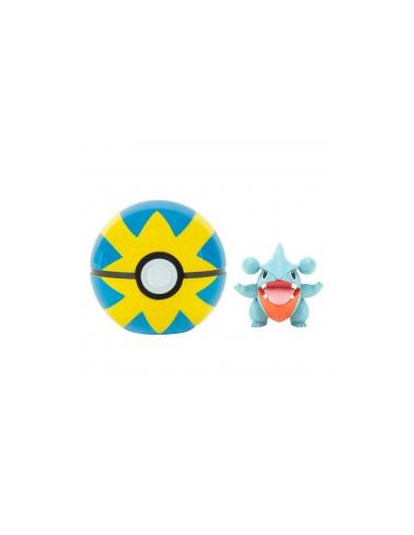 Pokeball jazwares pokemon clip 'n' go gible + quick ball