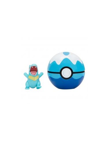 Pokeball jazwares pokemon clip 'n' go totodile y dive ball