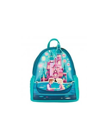 Mochila loungefly disney enredados rapunzel castillo princesa mini backpack